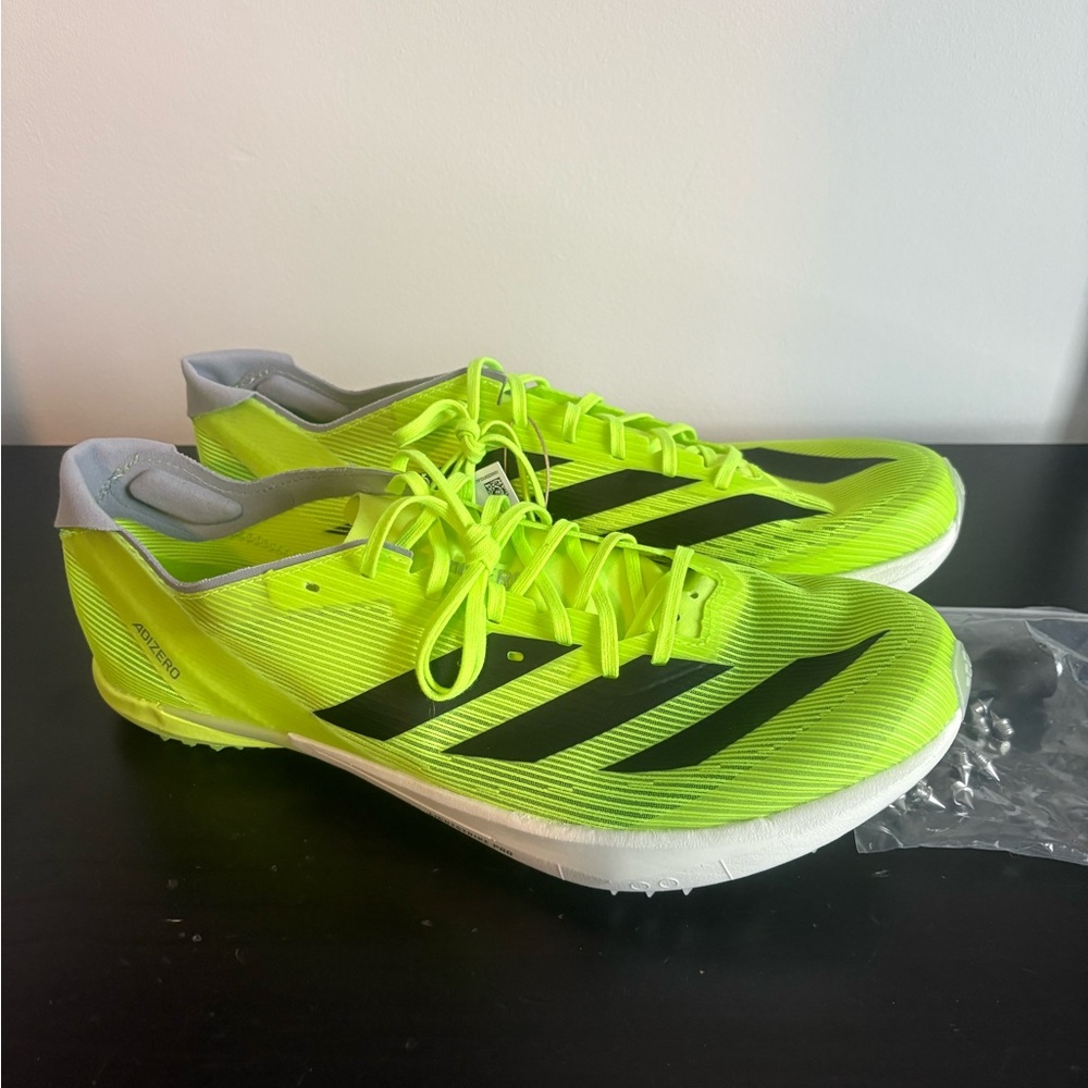adidas Adizero Ambition Lucid Lemon Track Cleats Shoes Spikes IH5798 Men's